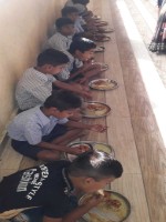 New year celebration with school childrens, Neral